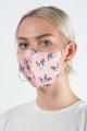 Belle Love Italy French Bulldog Pink Face Mask