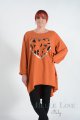 Belle Love Italy Ivy Leopard Heart Women's Sweatshirt