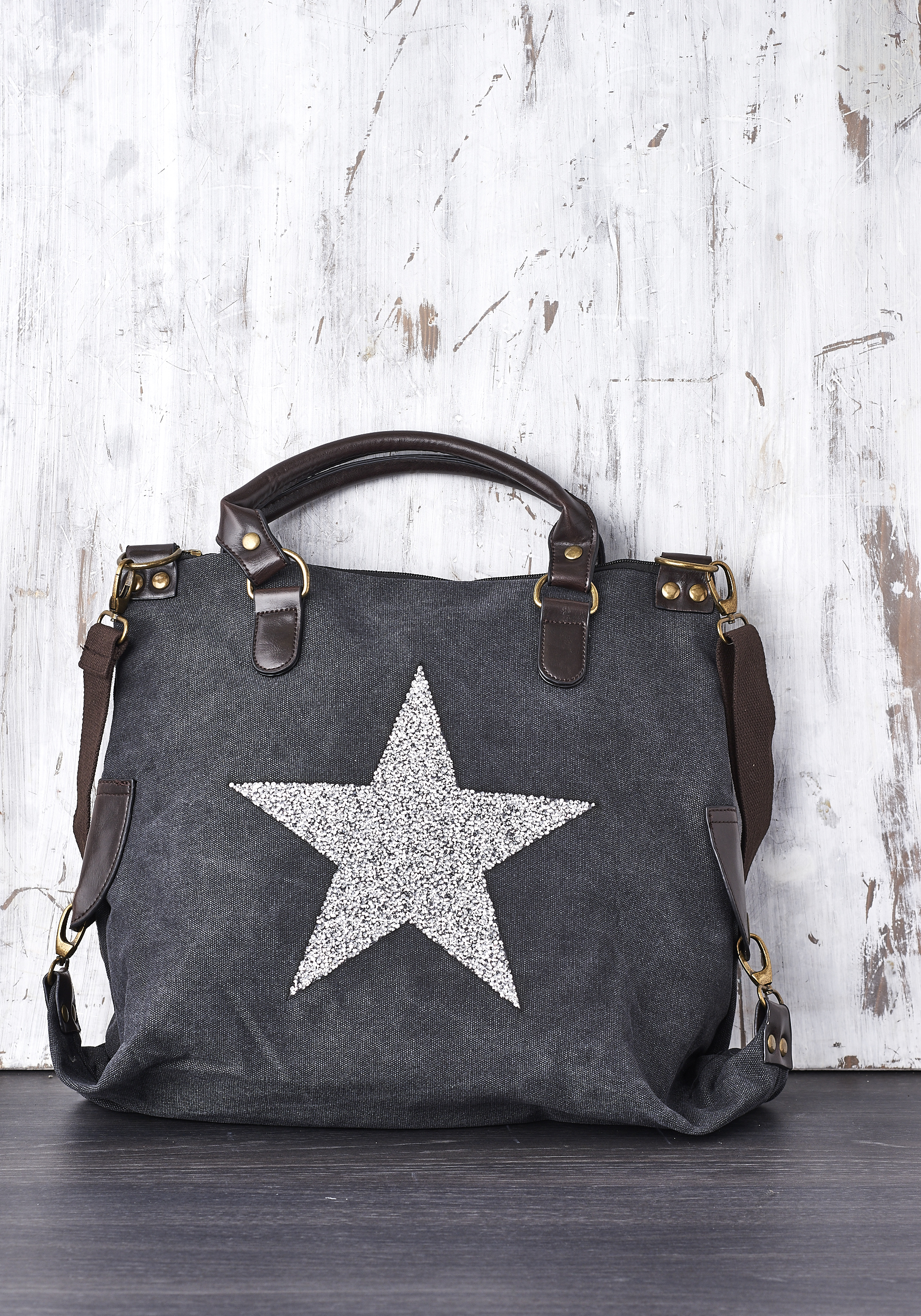 Belle Love Italy Luxury Star Canvas Style Bag