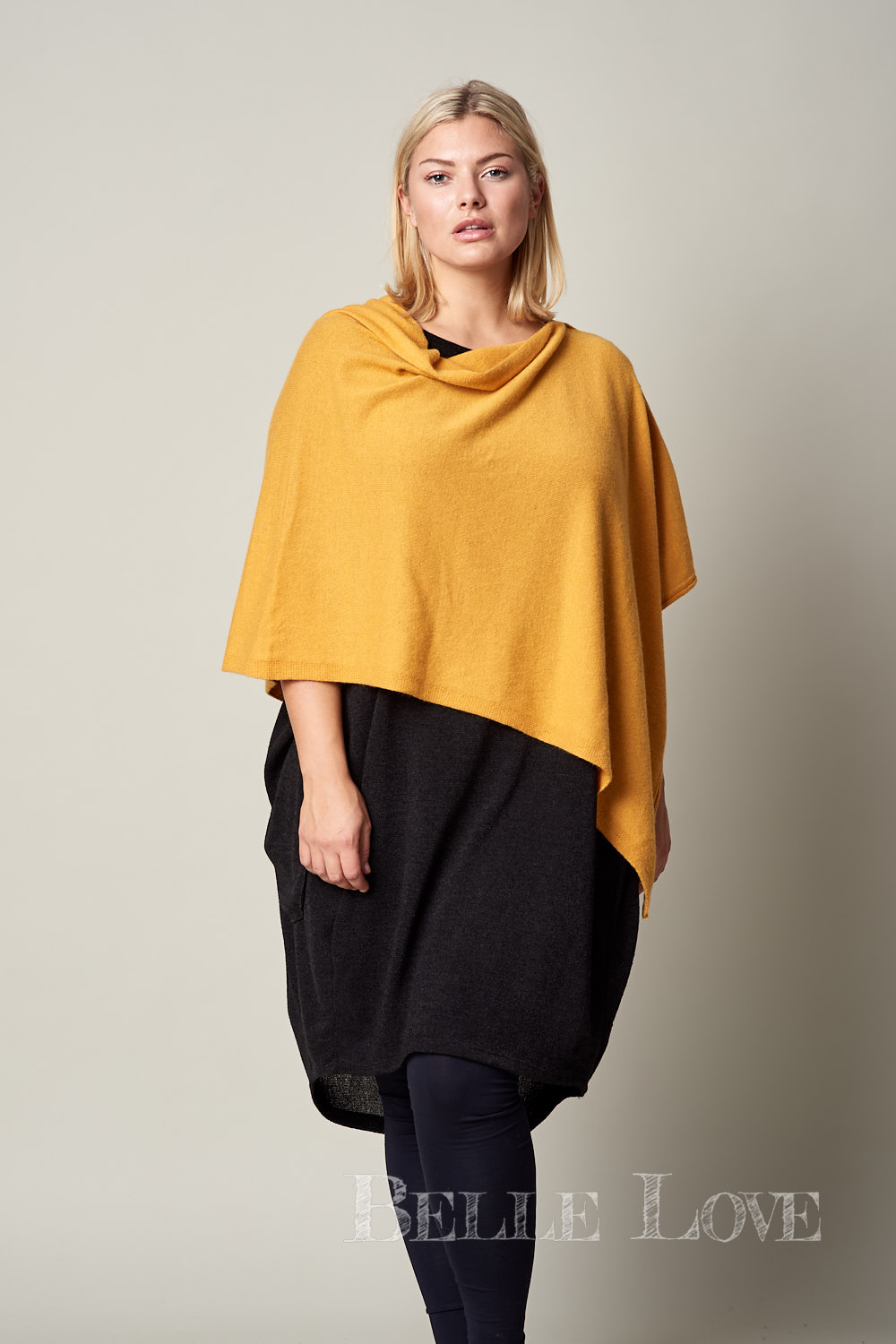 Belle Love Italy Cashmere Mix 7 Way Poncho