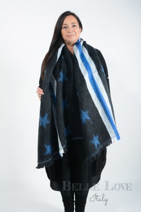 Belle Love Italy Aubrey Stars And Stripes Scarf