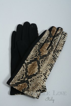 Belle Love Italy Ivana Snakeskin Gloves